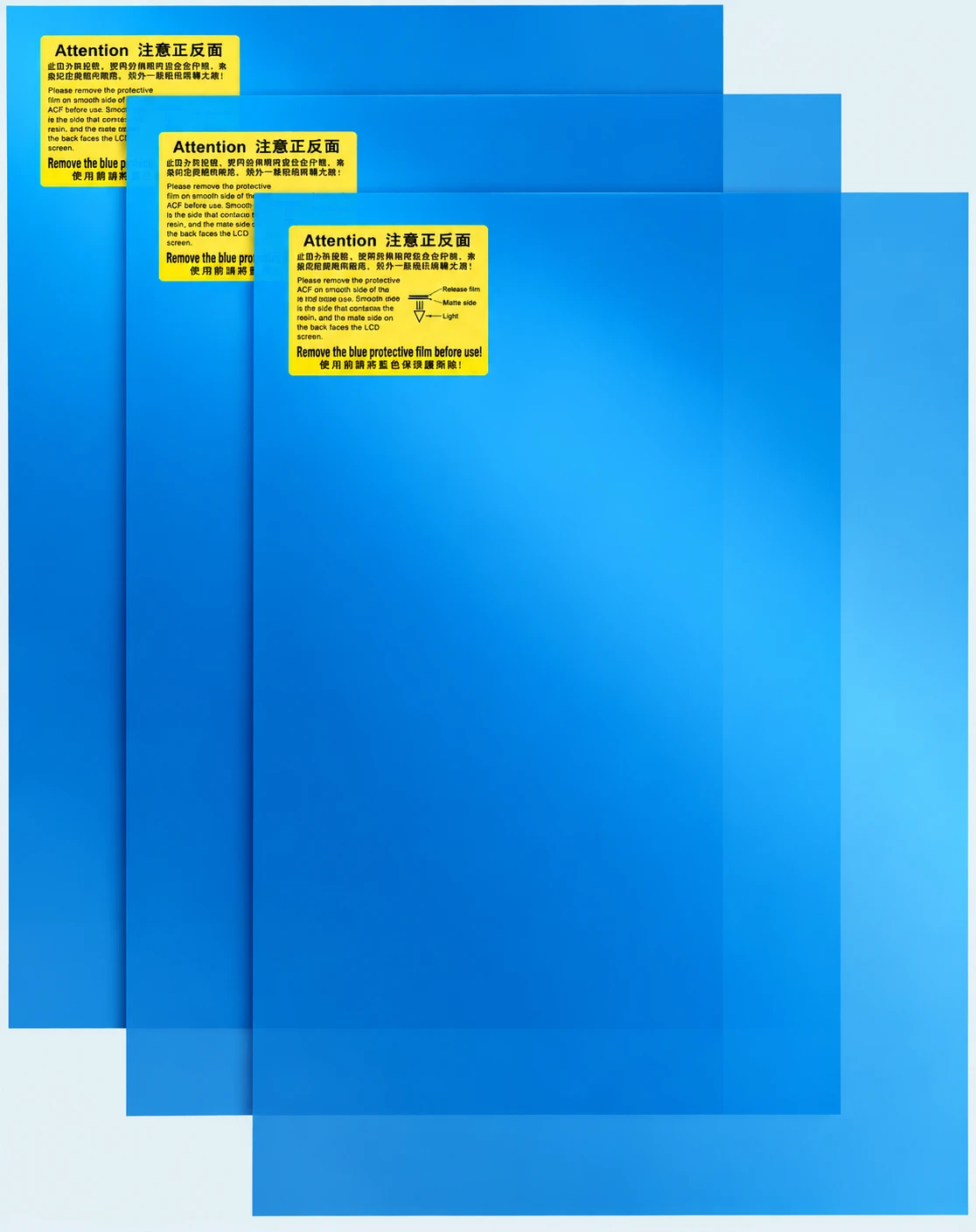 Film sheets with protective layers