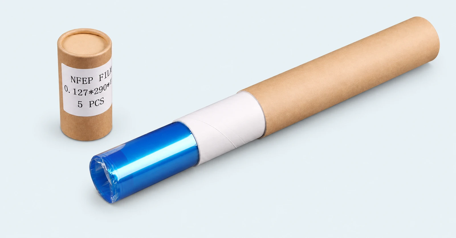 nFEP release film with protective layer and cardboard tube packaging